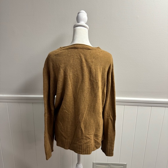 Jenni Kayne Everyday Sweater Long Sleeve Knit Pullover Wool Blend Brown Medium M - Picture 14 of 15